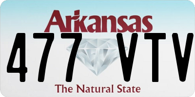 AR license plate 477VTV
