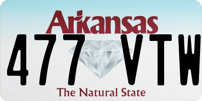 AR license plate 477VTW