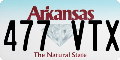 AR license plate 477VTX
