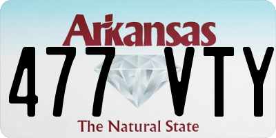 AR license plate 477VTY