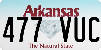 AR license plate 477VUC