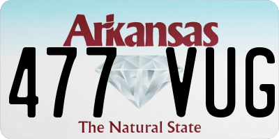 AR license plate 477VUG