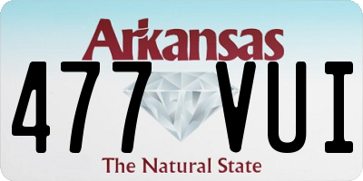 AR license plate 477VUI