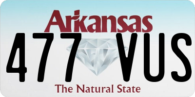 AR license plate 477VUS