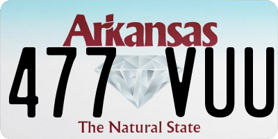 AR license plate 477VUU