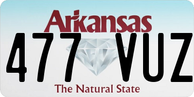 AR license plate 477VUZ