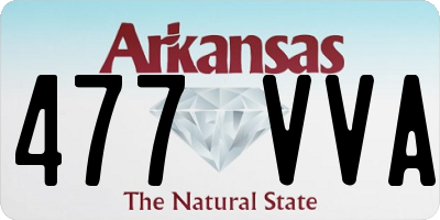 AR license plate 477VVA