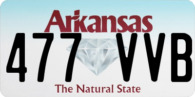 AR license plate 477VVB