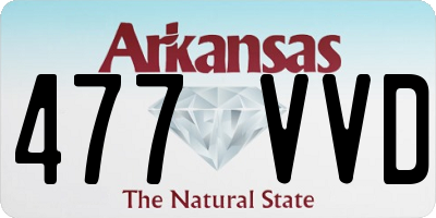 AR license plate 477VVD