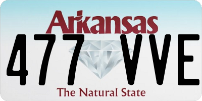 AR license plate 477VVE