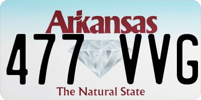 AR license plate 477VVG