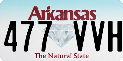 AR license plate 477VVH