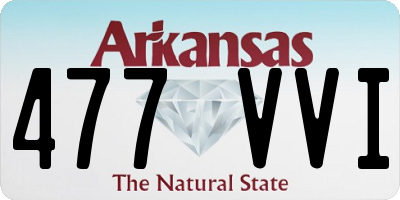 AR license plate 477VVI