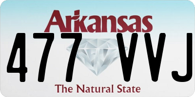 AR license plate 477VVJ