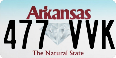 AR license plate 477VVK