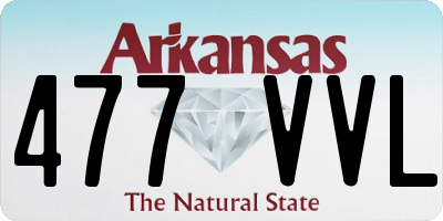 AR license plate 477VVL