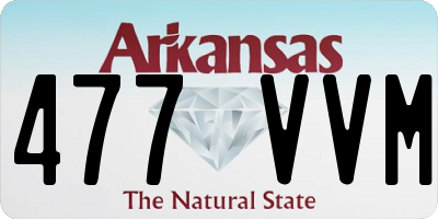 AR license plate 477VVM