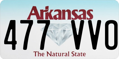 AR license plate 477VVO
