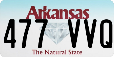 AR license plate 477VVQ
