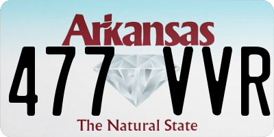 AR license plate 477VVR