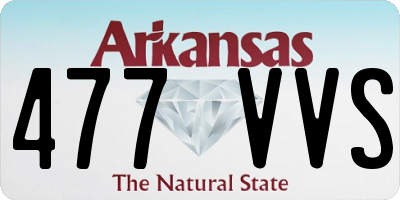 AR license plate 477VVS