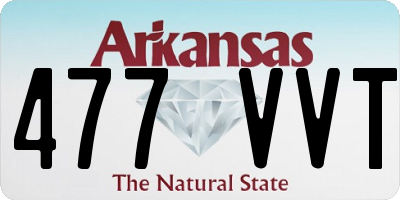 AR license plate 477VVT