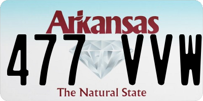 AR license plate 477VVW