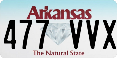 AR license plate 477VVX