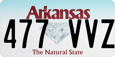 AR license plate 477VVZ