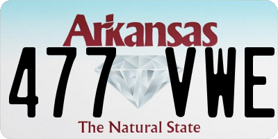 AR license plate 477VWE