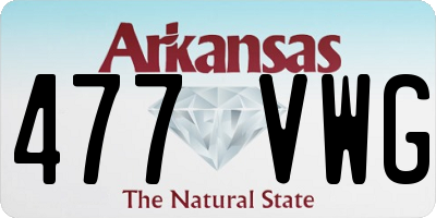 AR license plate 477VWG