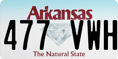 AR license plate 477VWH