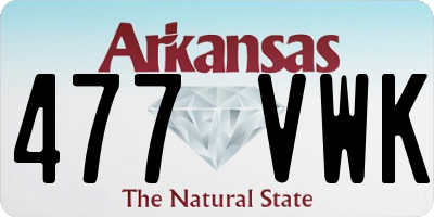 AR license plate 477VWK