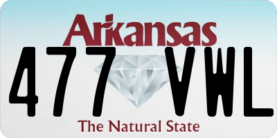 AR license plate 477VWL