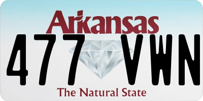 AR license plate 477VWN