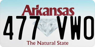 AR license plate 477VWO