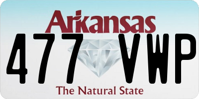 AR license plate 477VWP