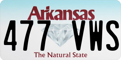 AR license plate 477VWS