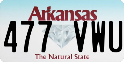 AR license plate 477VWU