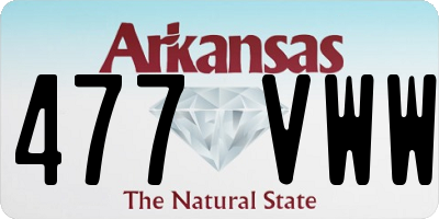 AR license plate 477VWW