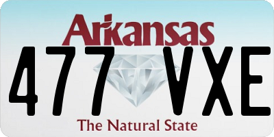 AR license plate 477VXE