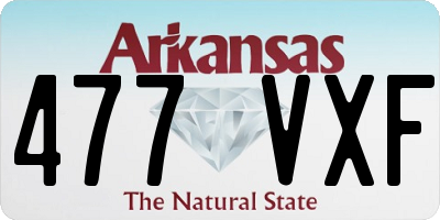 AR license plate 477VXF