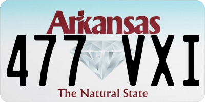 AR license plate 477VXI