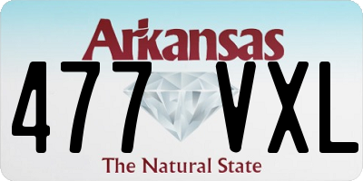 AR license plate 477VXL