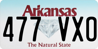 AR license plate 477VXO
