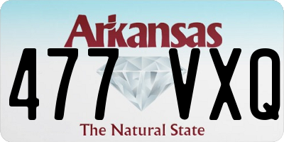 AR license plate 477VXQ