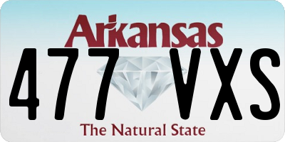 AR license plate 477VXS