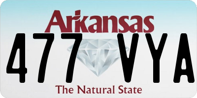 AR license plate 477VYA