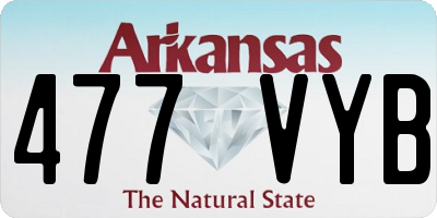 AR license plate 477VYB