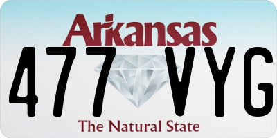 AR license plate 477VYG